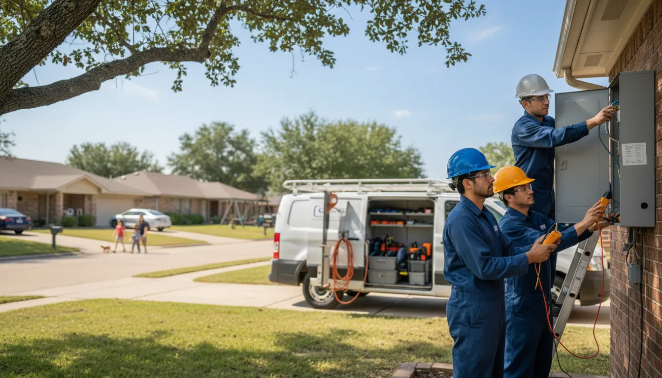 Certified electrician providing emergency electrical services in Rocky, OK